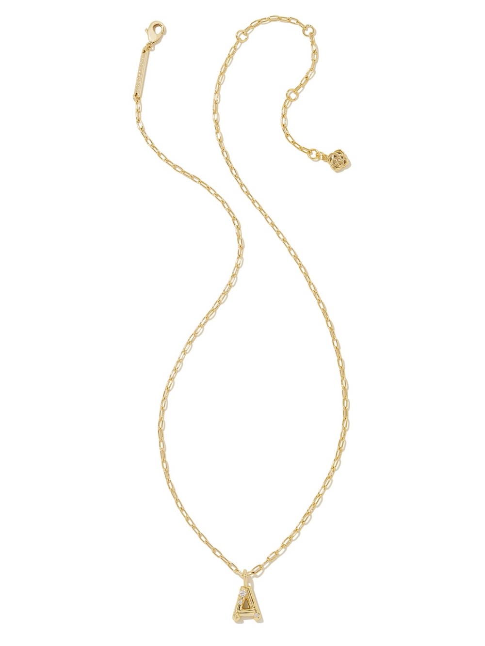 Kendra Scott Gold Initial 'A' Pendant Necklace